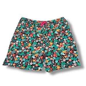 Chubbies Swim Trunks Shorts Youth XL Multi Tropical Birds & Flowers Drawstring